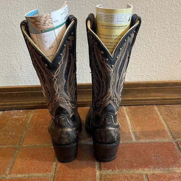 Idyllwind Go West Western black cowboy Boots‎ - Round Toe - Picture 8 of 12